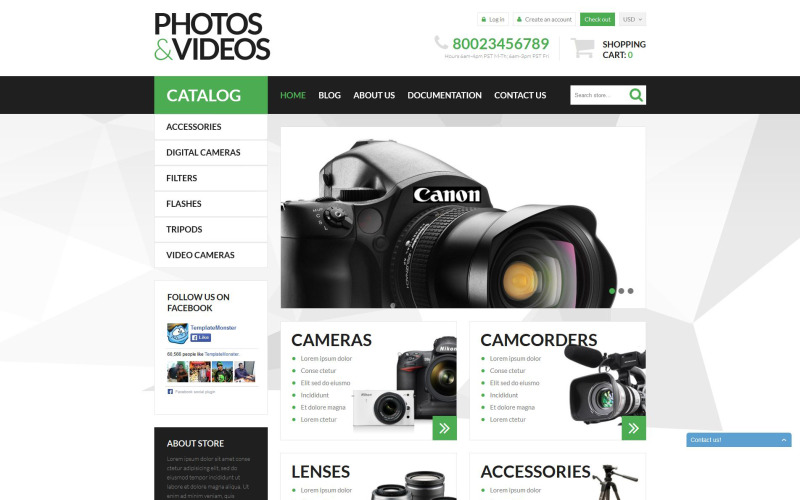 Тема Photo Video Technologies Shopify