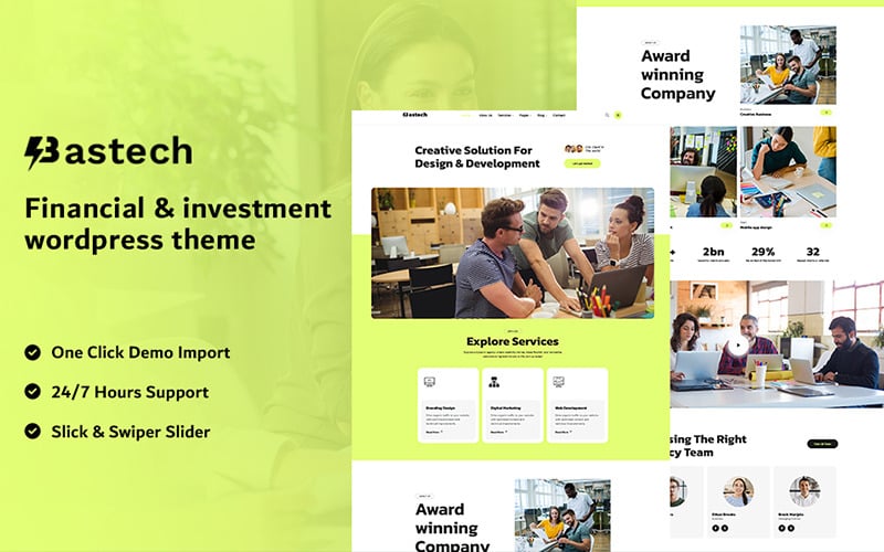 Bastech - 创意响应式 Elementor WordPress 主题