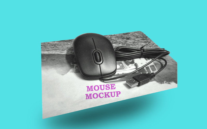 Mouse Mockup PSD Template Design 5