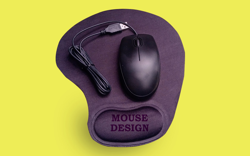 Mouse Mockup PSD Template Design 6