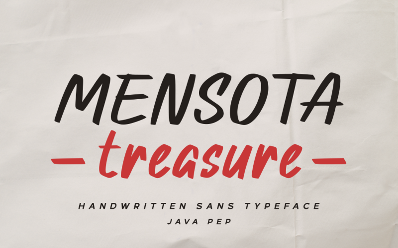 Tesoro di Mensota / Sans scritto a mano