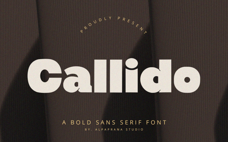 Шрифт Callido без засічок