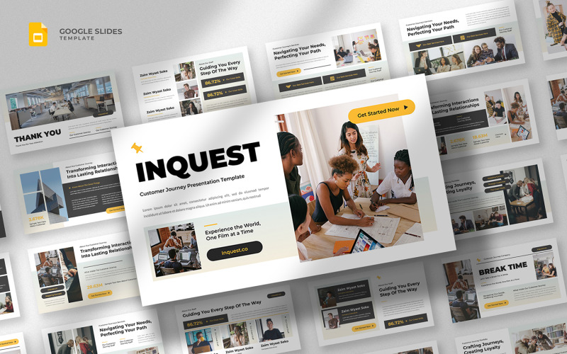 Megkeresés - Ügyfélút Google Slides sablon