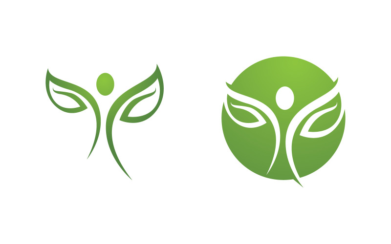 Illustration du logo du sport en forme humaine pour une vie saine v.153
