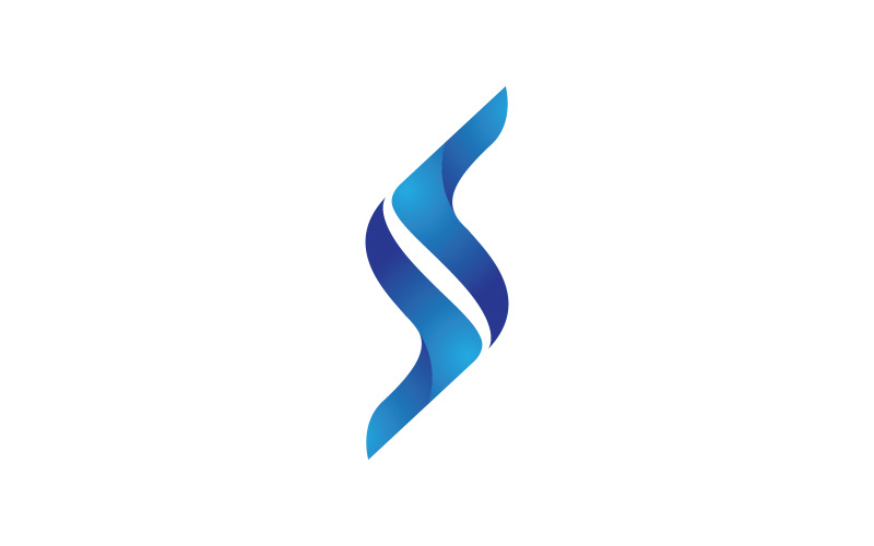 Logo litery S ikona biznesowa ilustracja projekt szablon v.23