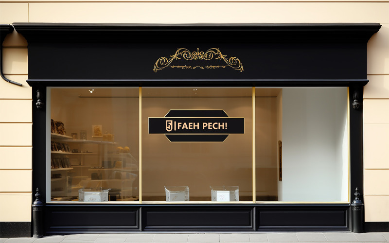 Maqueta de fachada de tienda de alimentación | Maqueta de fachada de tienda