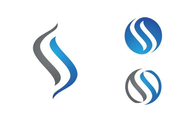 S Letter Logo bedrijfspictogram illustratie ontwerp sjabloon v.20