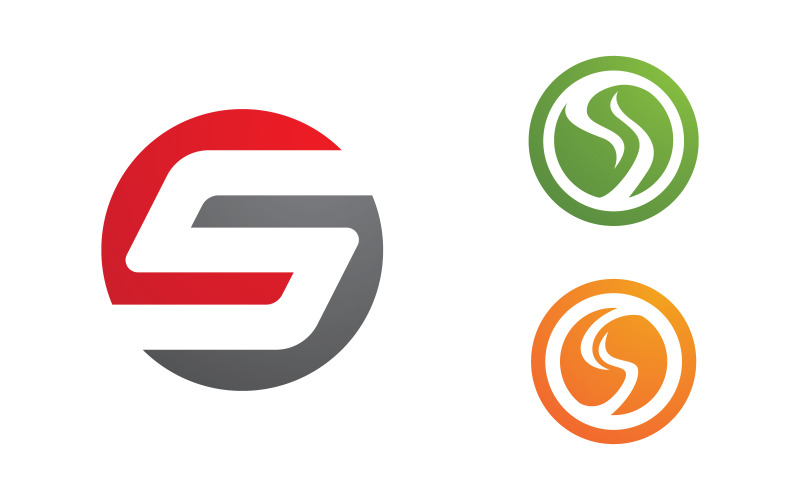 S Letter Logo business Icon illustration design Template v.31