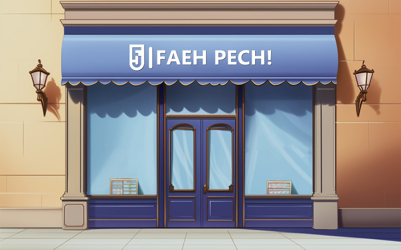 Store front mockup | Store front logo mockup