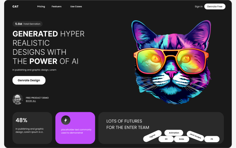 CAT - AI Business Website Hero