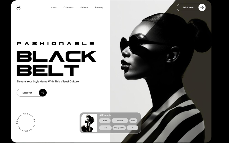 Герой веб-сайту BlackBelt Fashion