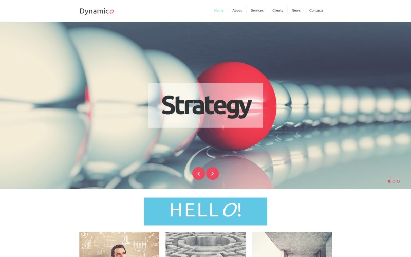 шаблон business &amp; services moto cms 3