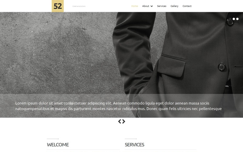 шаблон business &amp; services moto cms 3