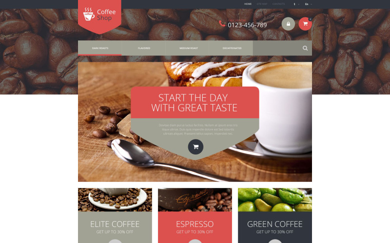 Coffee Store PrestaShop Thema