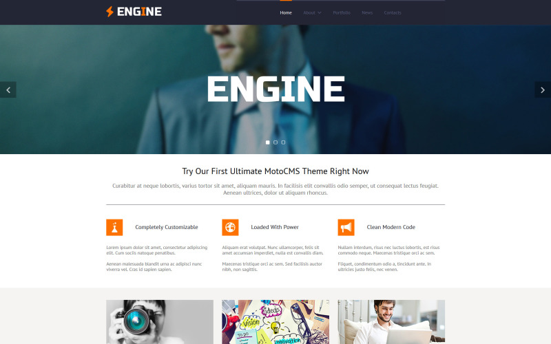 консультационный шаблон moto cms 3
