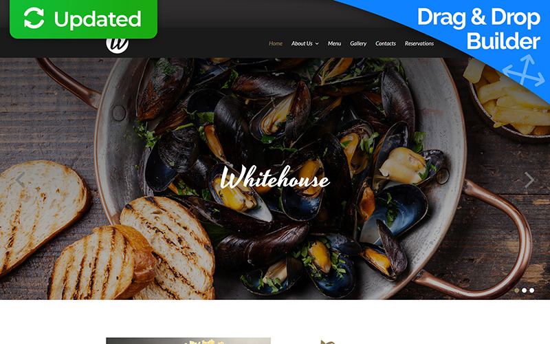 европейский ресторан moto cms 3 шаблон
