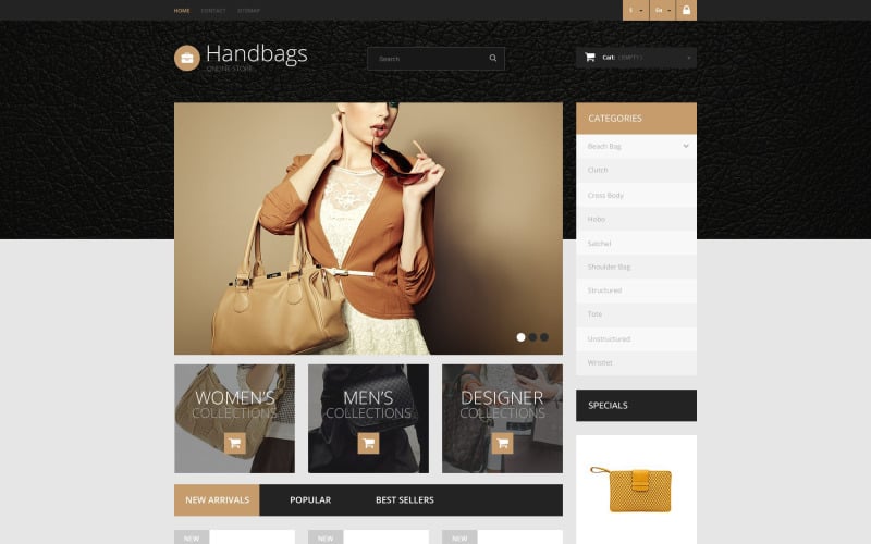 Handbag Boutique PrestaShop Theme