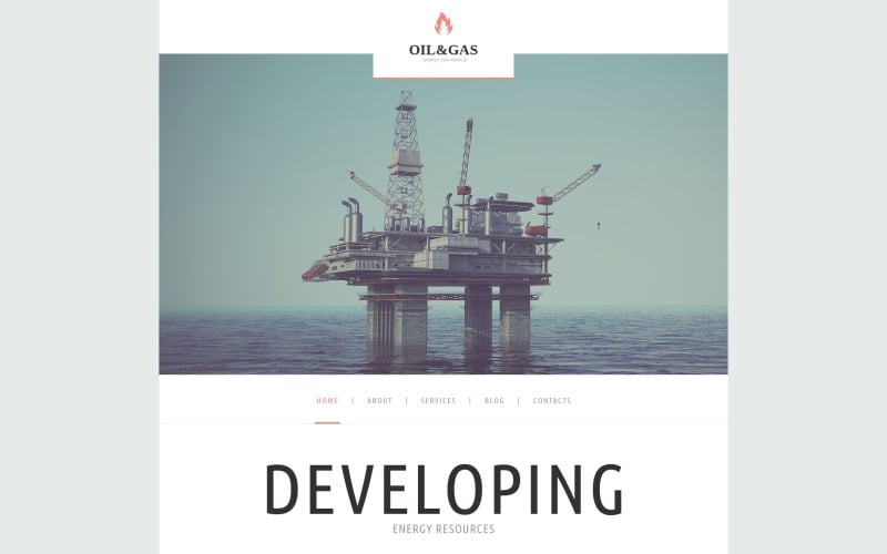 Oil Gas Company WordPress-thema