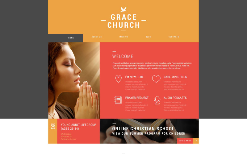 религиозная организация wordpress тема