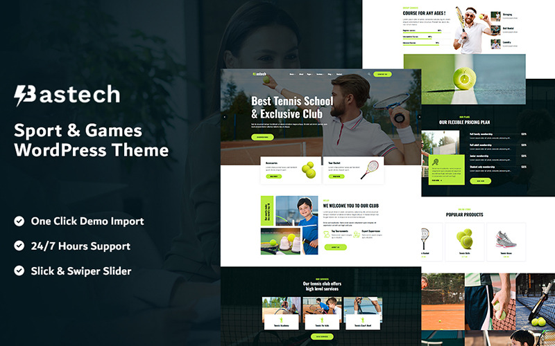 Bastech - Motyw WordPress dla Sportu i Gier