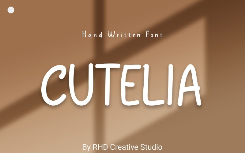 Cutelia Elegáns Kézzel Készített Betűtípus