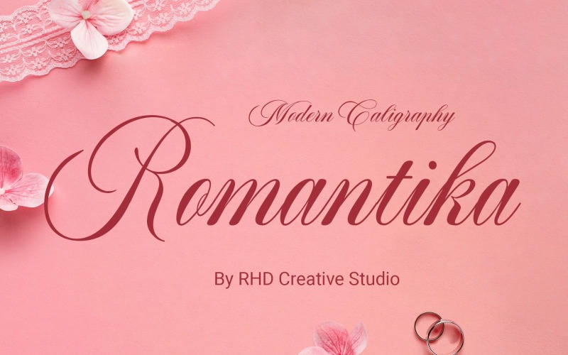 Современный шрифт Romantica Caligraphy