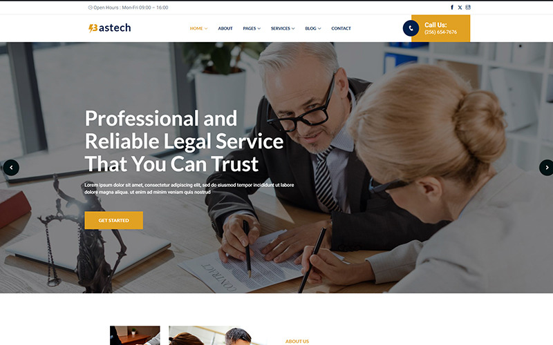 Bastech - Avukat & Hukukçu WordPress Teması