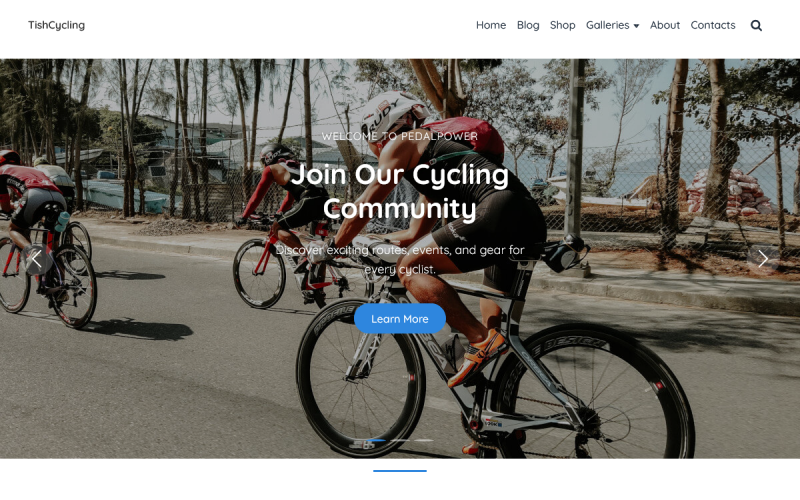TishCycling - Tema WooCommerce para ciclismo