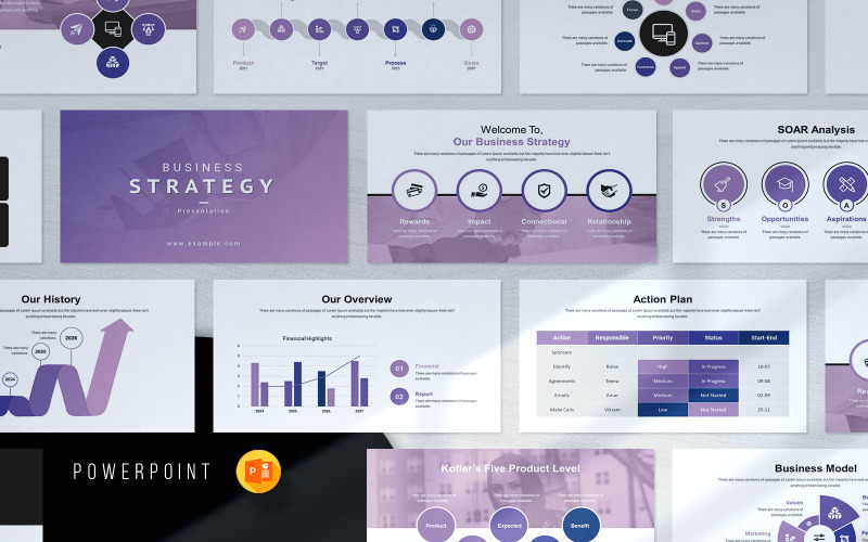 Strategia aziendale_Modello di presentazione PowerPoint