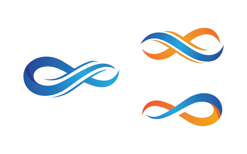 Infinity-logoontwerp Vectorpictogramillustratieontwerpsjabloon v.6