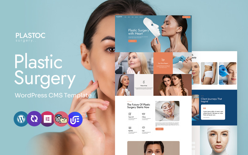 Plastoc - Víceúčelová WordPress Elementor šablona pro plastickou chirurgii
