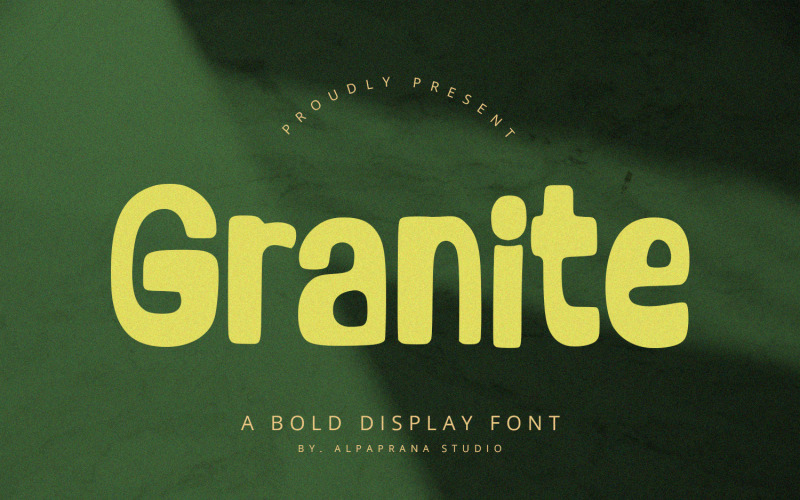Granite - шрифт Bold Display