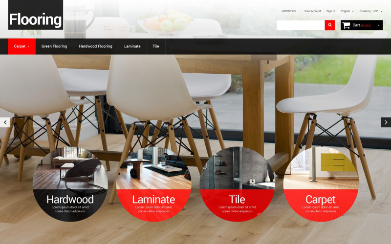 напольное покрытие для дома тема prestashop