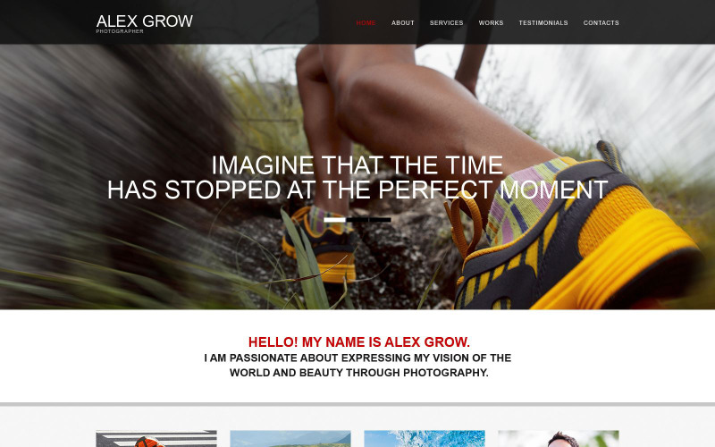 Фотограф портфоліо Muse шаблон