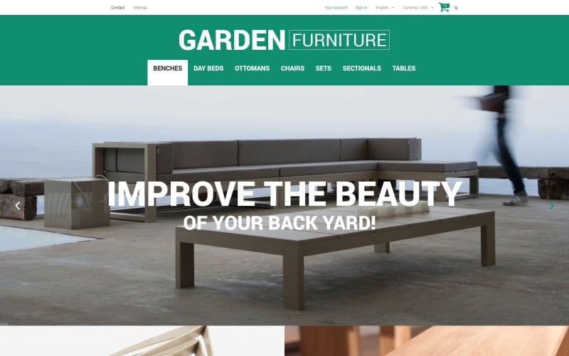 Garden Furniture and Sheds PrestaShop Theme