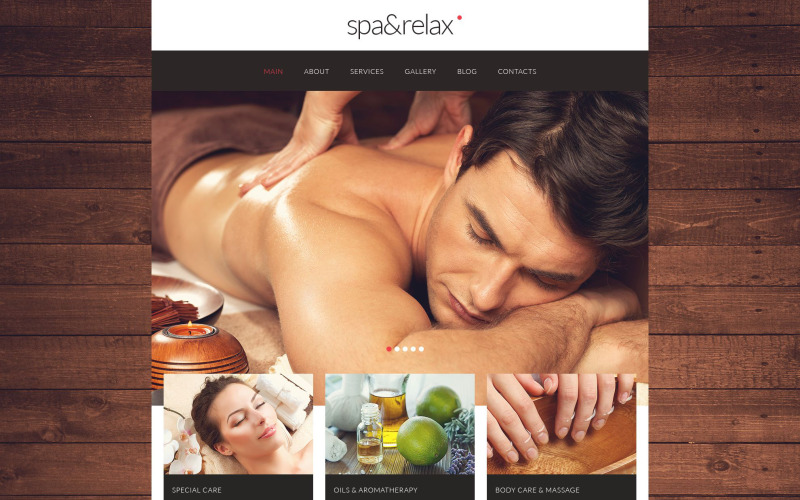 Modèle de site Web de beauté de relaxation
