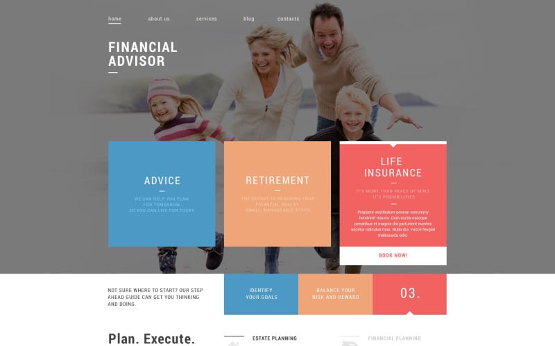 Modelo de consultor financeiro Drupal
