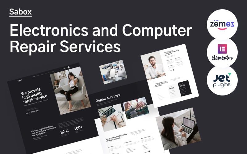Sabox - Elektronik ve Bilgisayar Tamir Hizmetleri WordPress Teması