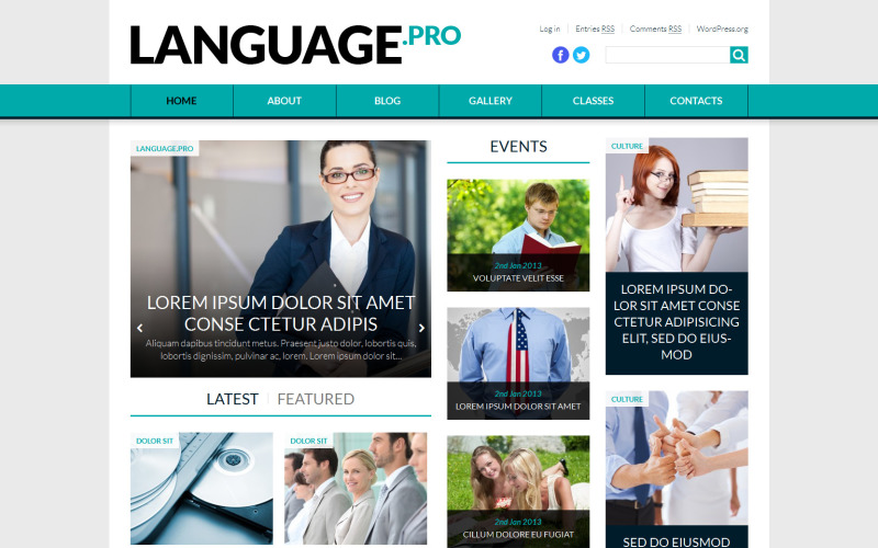 World News Portal WordPress-tema