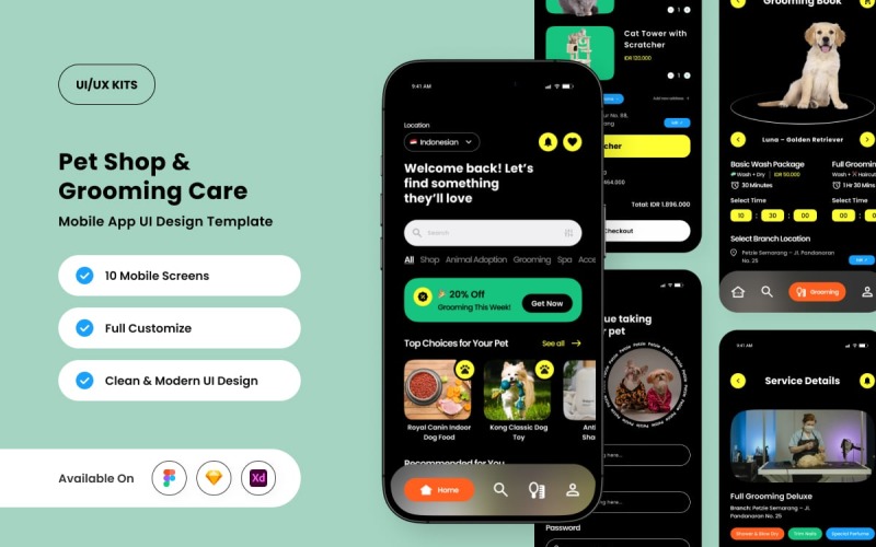 Petzie: modello di progettazione dell'app per la cura degli animali domestici
