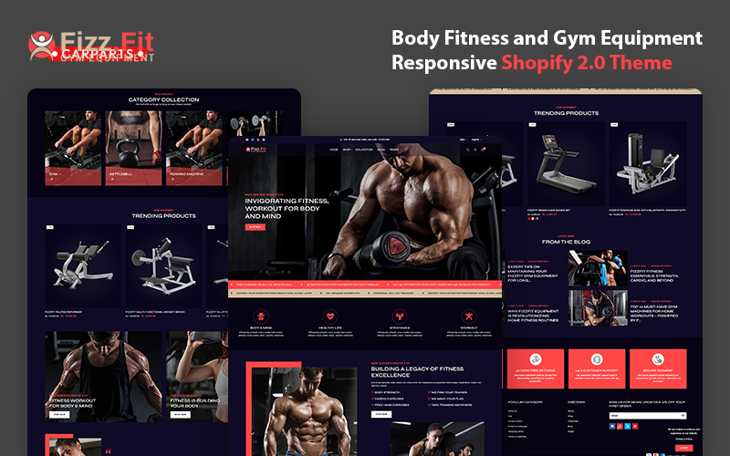 FizzFit – Tema Shopify 2.0 minimale e multiuso per fitness e palestra