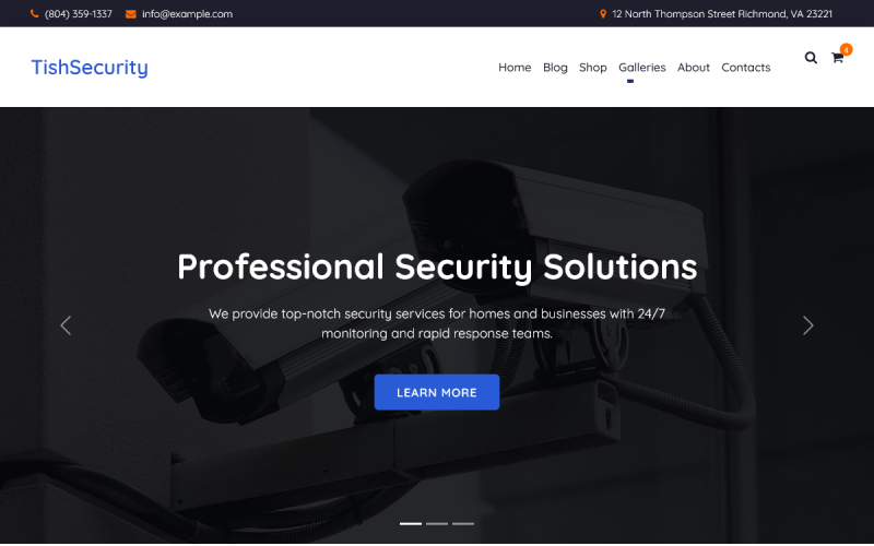 TishSecurity - šablona WooCommerce pro zabezpečení