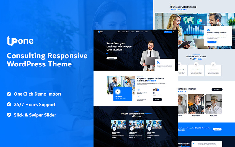 Upone - Tema WordPress reattivo per consulenza