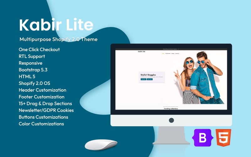 Kabir Lite - Minimalist Moda Shopify Teması