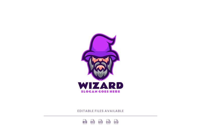 Wizard Mascot Logo Design 874