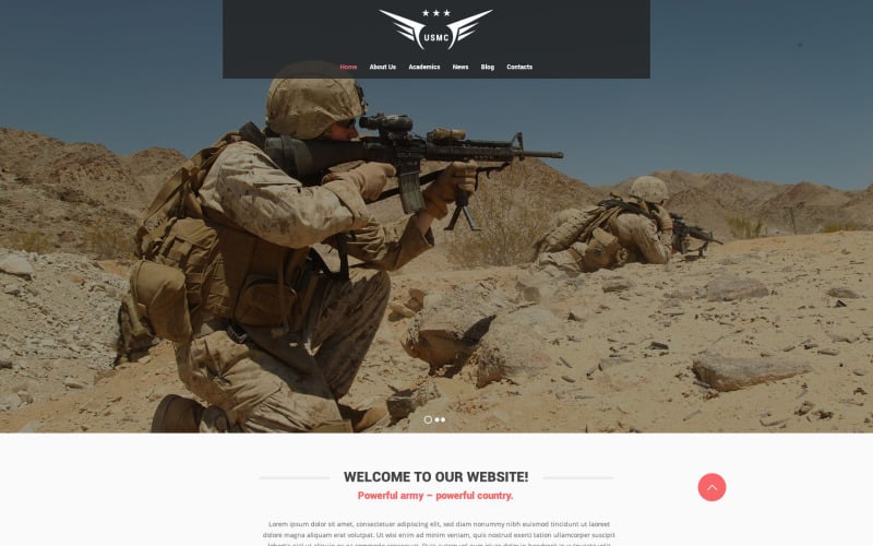 Marine Corps Website Template