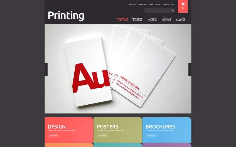 Motyw PrestaShop Printing Solutions