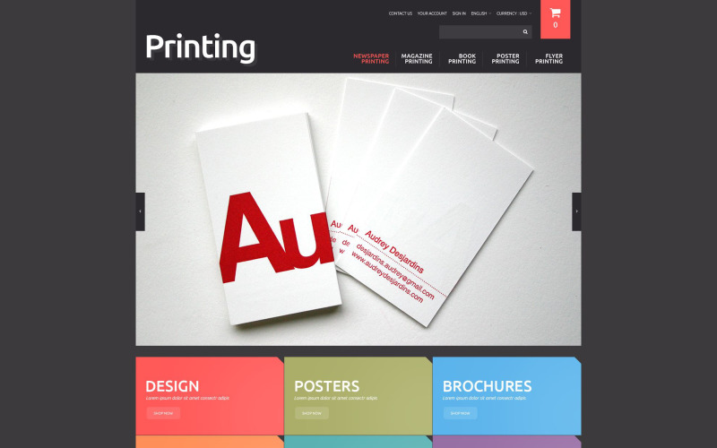 тема Printing solutions prestashop