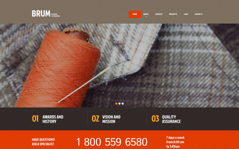 Промислова адаптивна тема WordPress