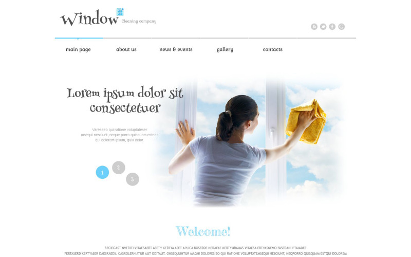 Tema WordPress adaptable para limpieza de ventanas